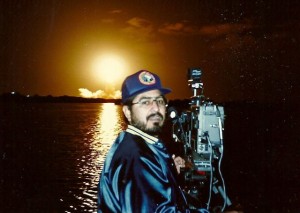 Carlos at Night Launch of a Space Shuttle