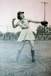 Delores in action on the field